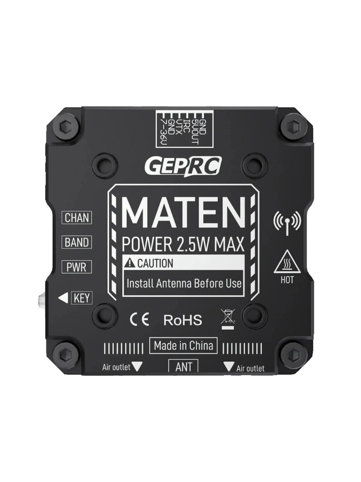 GEPRC MATEN 5.8G 2.5W VTX PRO  - огляд і ціна Foxeer Reaper Extreme 2.5W Vtx